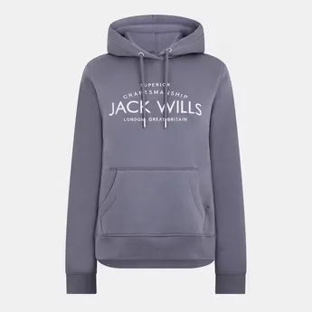 Jack Wills Hunston Graphic Logo Hoodie