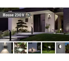 PAULMANN Capea Outdoor LED Wall Light with Motion Sensor - Anthracite