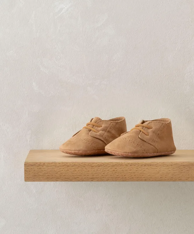 Mamas & Papas Suede Pram Shoes - Tan