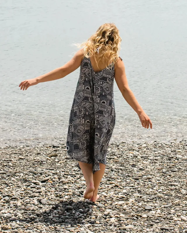 Passenger Clothing Copetín Jumpsuit - Vintage Patchwork Navy