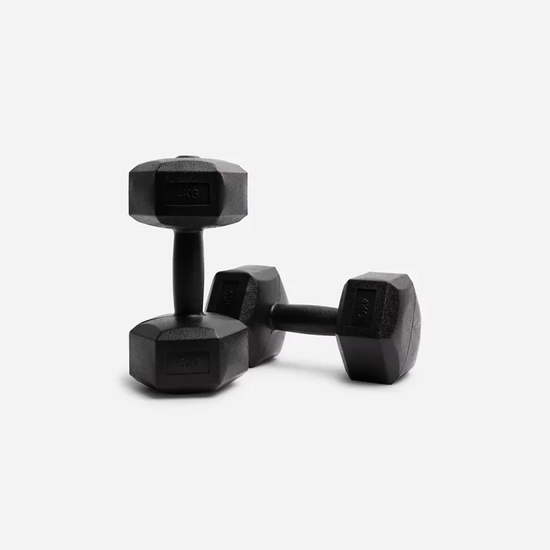 NORTHERN Plastic Hex Dumbbells - 2 x 4KG