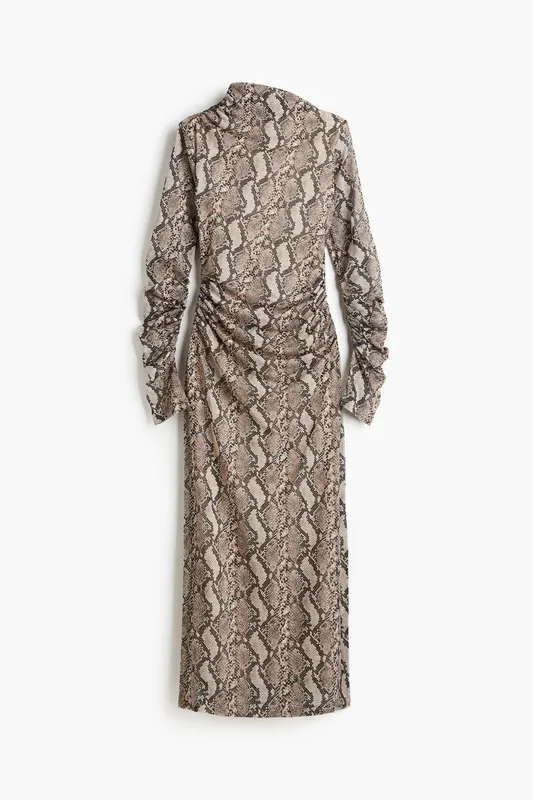 Draped jersey dress