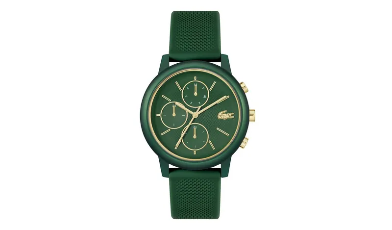 Lacoste Men's Green Silicone Strap Watch 