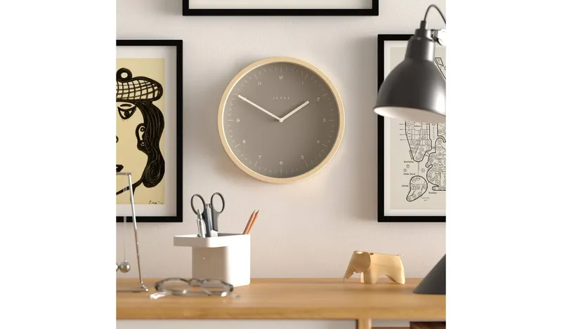 Jones Clocks Bankside Wall Clock - Latte
