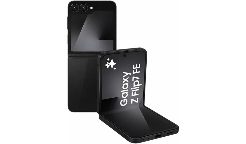 SIM Free Samsung Galaxy Z Flip7 FE 5G 256GB AI Phone - Black