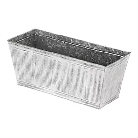 Verve Rectangular Metal Planter 6L