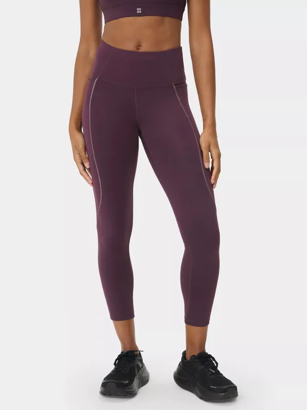 Sweaty Betty Therma Boost Heat Tech 7/8 Walking Leggings, Neptune Purple
