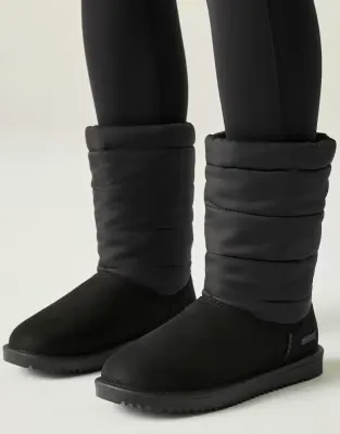 Waterproof risley baffle mid boots in black