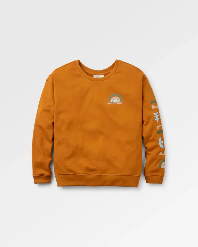 Passenger Clothing Papercut Sweatshirt - Retro Orange