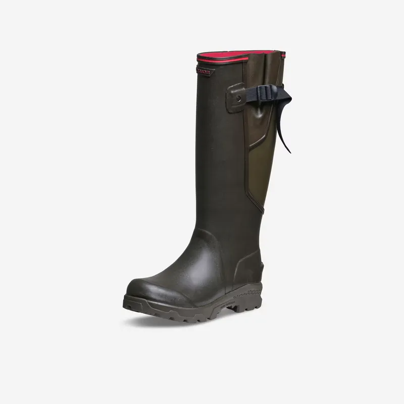 SOLOGNAC WOMEN’S BOOTS DURABLE RUBBER 520 BROWN