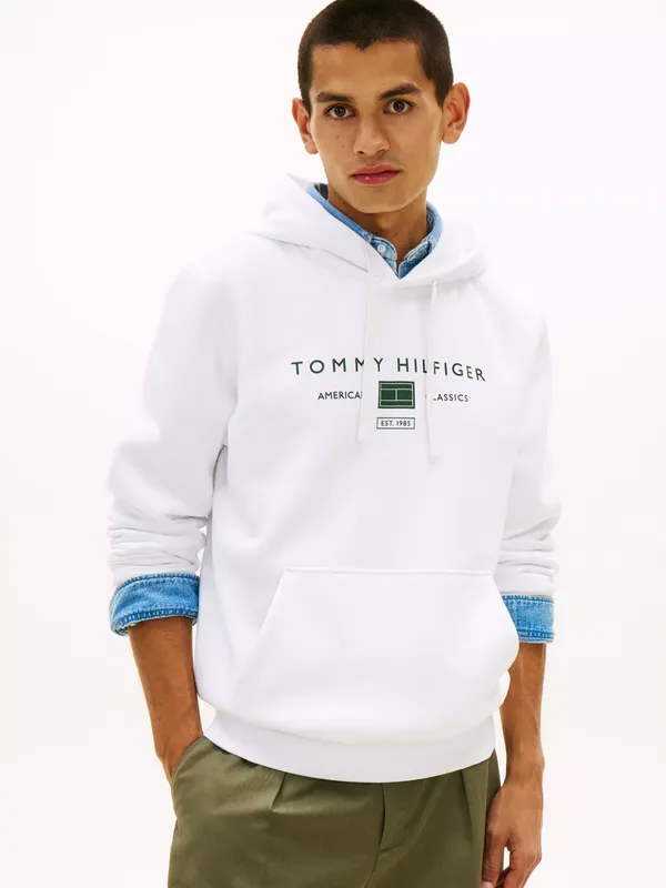 Tommy Hilfiger Cotton Terry Heritage Logo Hoodie