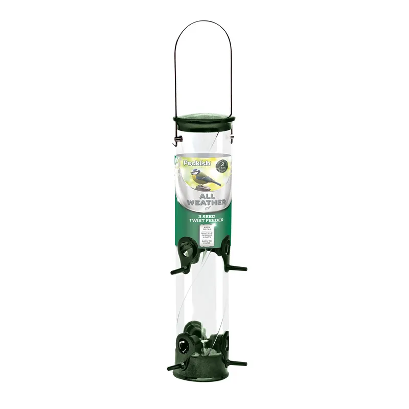 Peckish All Weather 3 Seed Twist Wild Bird Feeder