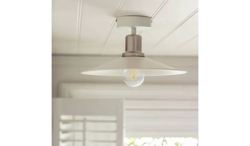 Habitat Pixie Flush to Ceiling Light - Off White