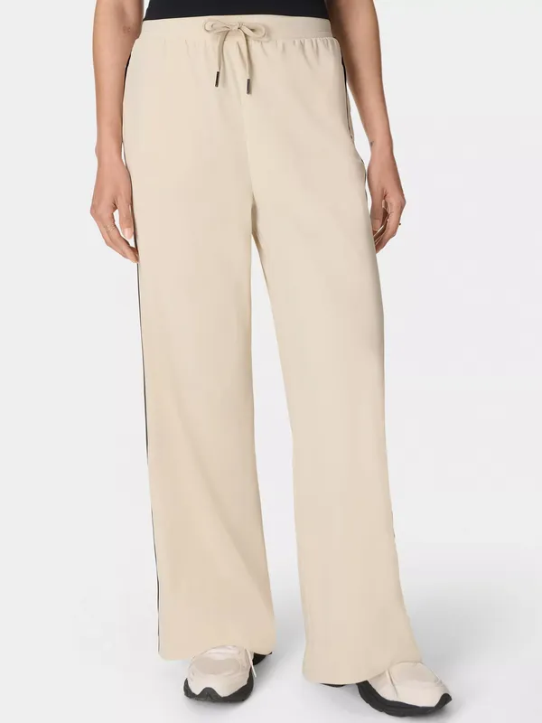 Sweaty Betty Explorer Wide Leg Trousers, Barley Beige