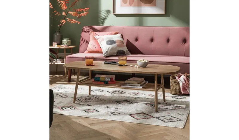 Habitat Blush Pink Rug - 120x170cm