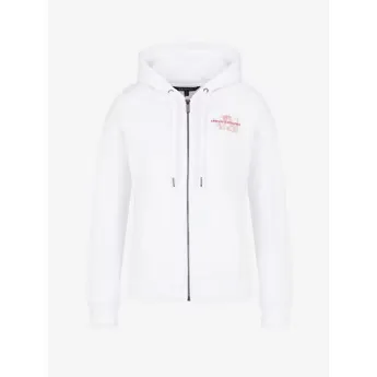 Armani Exchange Women's Full-Zip Cotton Hoodie