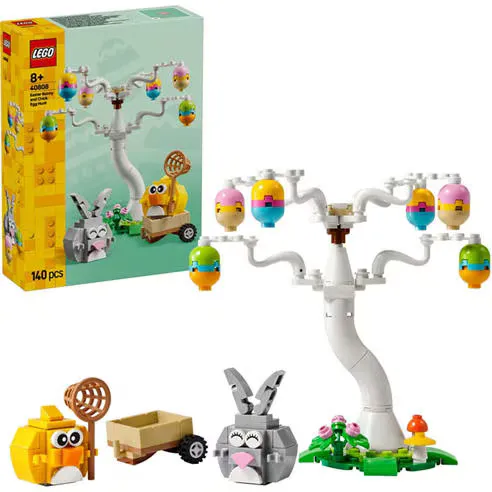LEGO Easter Bunny and Chick Egg Hunt Animal Toy 40808