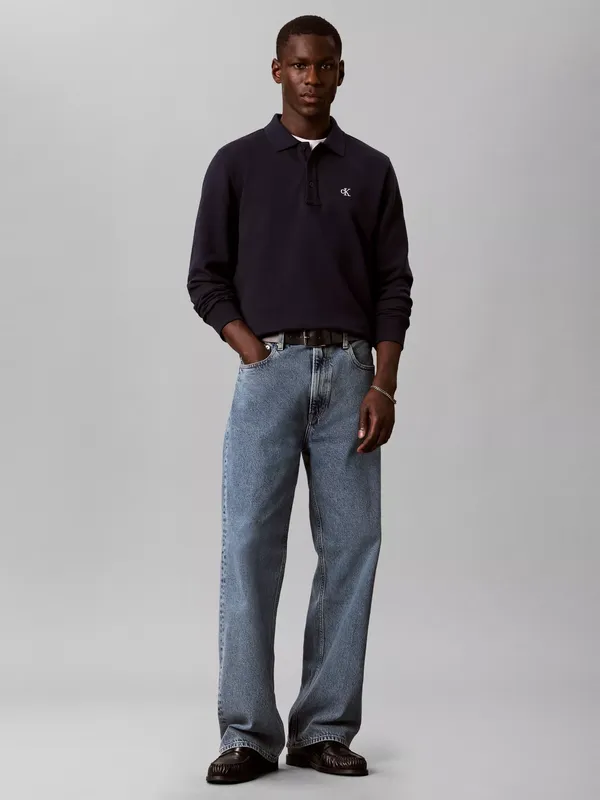 Calvin Klein Cotton Rich Jumper, Dark Blue