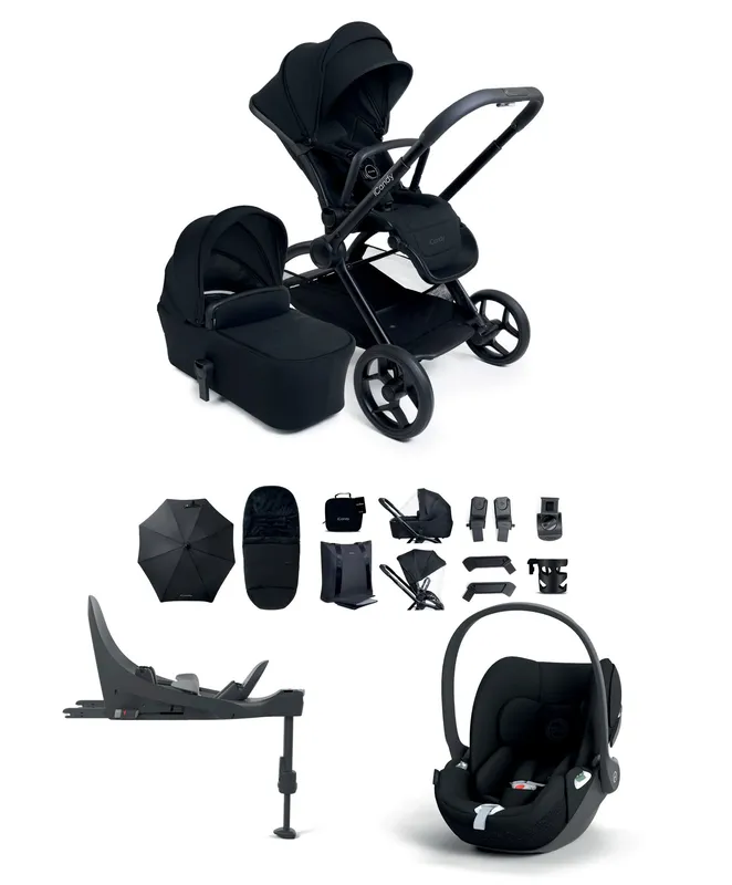iCandy Core 2 Pushchair Bundle With Cybex Cloud T Car Seat & Base - Black