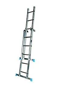 Mac Allister 3-way Aluminium Ladder