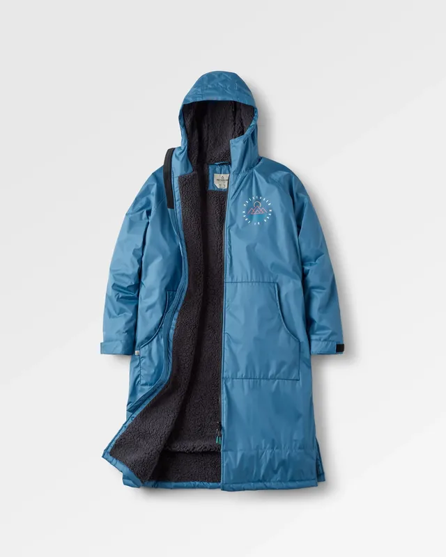 Passenger Clothing Escapism Sherpa Lined Changing Robe - Moonlight Blue