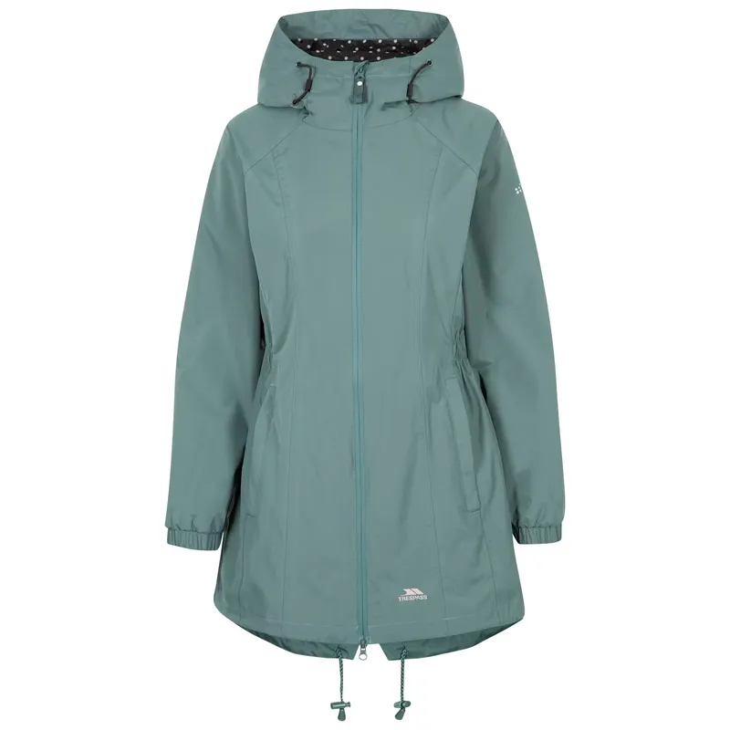 TRESPASS Womens Waterproof Jacket Ladies Longer Length Raincoat Daytrip