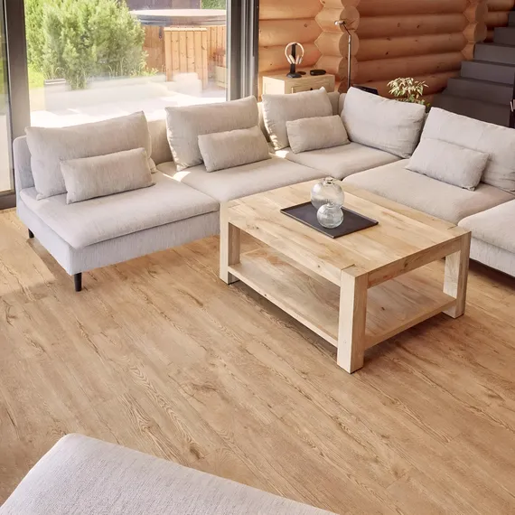 Self Adhesive Floor Planks - Peel and Stick Vinyl Flooring in Wood Effect - Honey Oak / 30