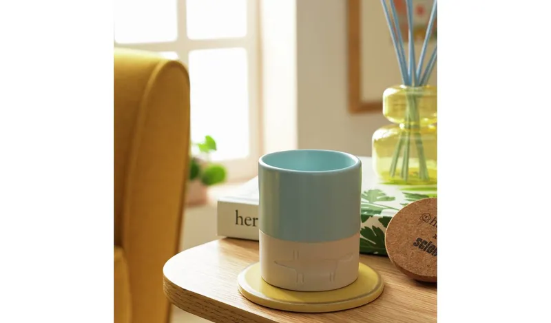 Habitat x Scion Ceramic Candle - Mandarin & Violet