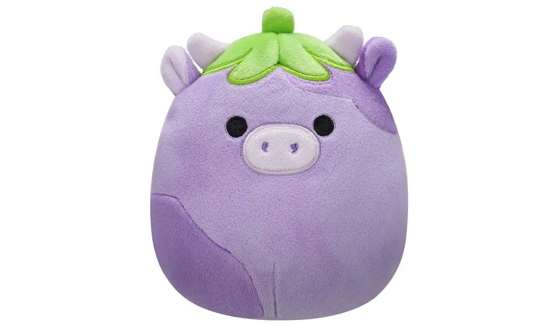 Squishmallows 7.5 inch Frederick The Eggplant Cow Plush