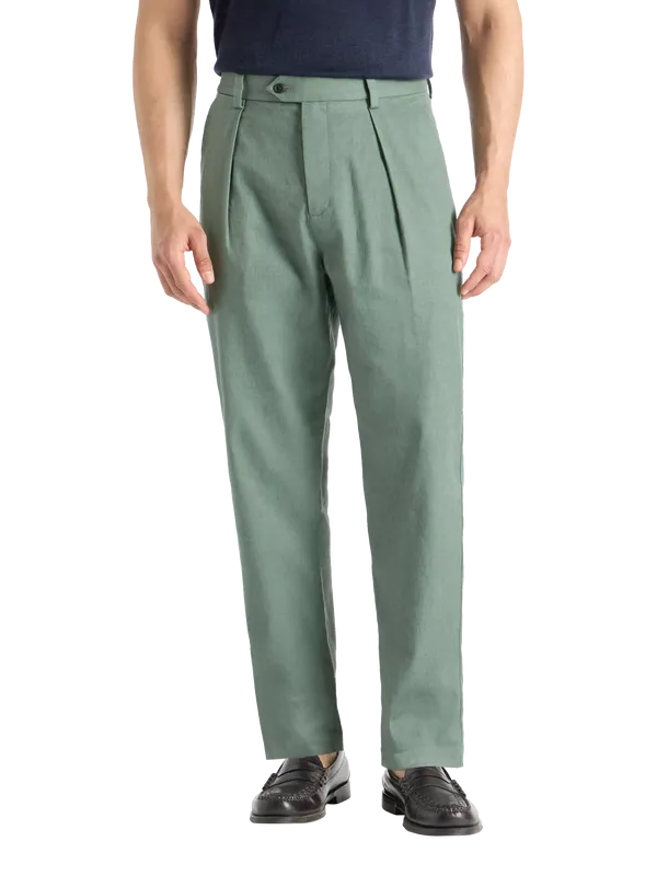 SPOKE Linen Hackneys Narrow Thigh Relaxed Chinos