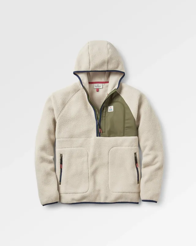 Passenger Clothing Ventura 1/2 Zip Sherpa Fleece - Oatmeal/Khaki