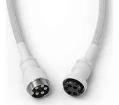 GLORIOUS Coiled USB to USB Type-C Keyboard Cable - Ghost White