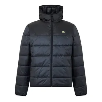 Lacoste Men's Hooded Funnel-Neck Short Puffer Jacket