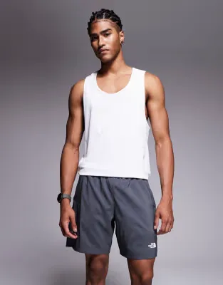 24/7 7"" logo shorts in dark grey