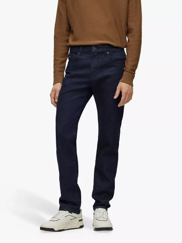 BOSS Maine Regular Fit Jeans, Dark Blue