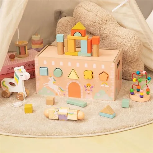 Tooky Toy Wooden Unicorn 5-in-1 Activity Set