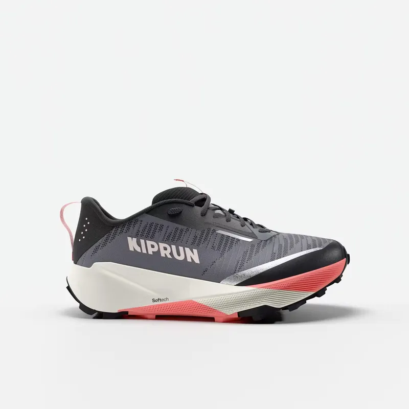KIPRUN Kiprun Kipsummit Women's trail running shoes - coral and grey