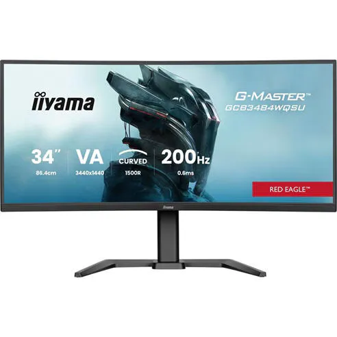 iiyama G-Master GCB3484WQSU-B2 34 inch 200Hz Curved UWQHD 0.4ms FreeSync Premium Monitor