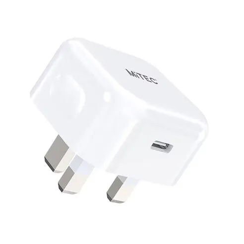 MiTEC MITEC 20W USB-C PD MAINS CHARGER WHITE
