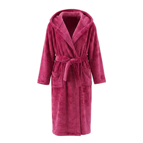 Linea Women's Lux Fleece Hooded Dressing Gown