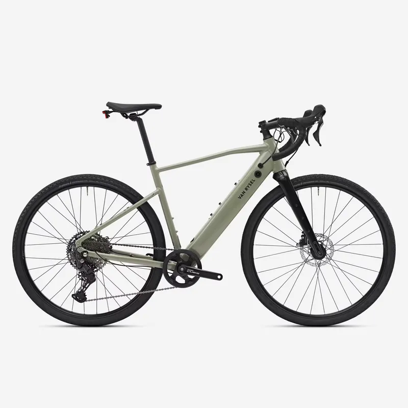 VAN RYSEL Shimano Cues 1x11, E-GRVL AF Discover Electrical gravel bike - khaki