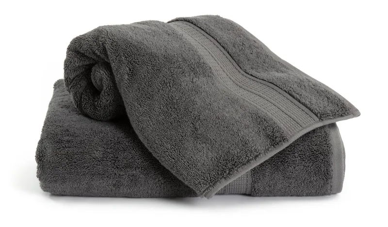 Habitat Luxury Lyocell 2 Pack Hand Towel - Charcoal