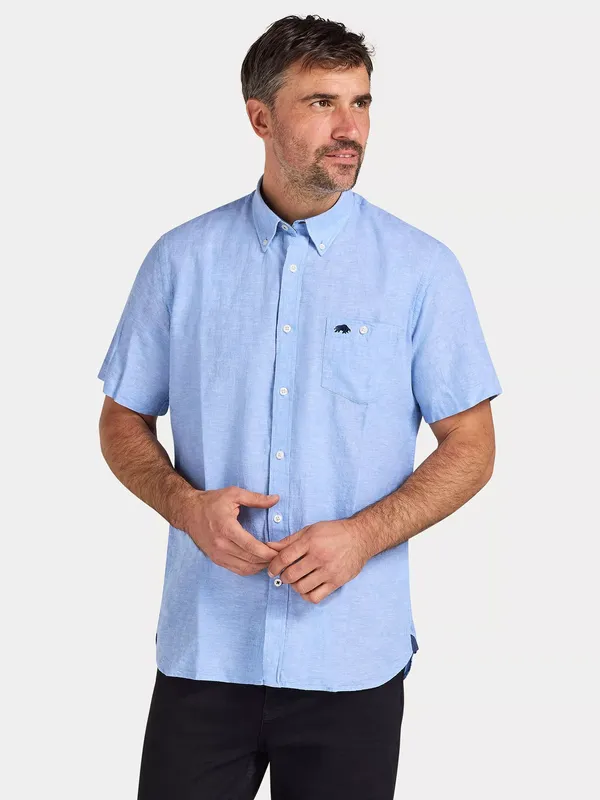 Raging Bull Classic Linen Short Sleeve Shirt