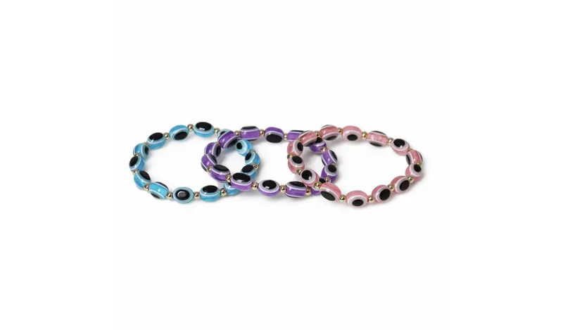 Flitzy Kids Eye Bead Bracelet Set