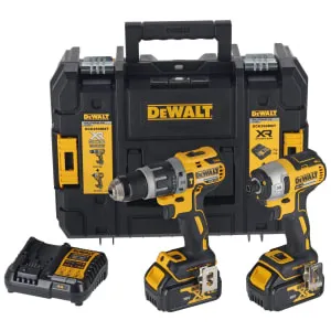 DEWALT DCK266M2T 18V XR 2 x 4.0Ah Cordless Brushless Hammer Drill and Impact Driver Twin Kit