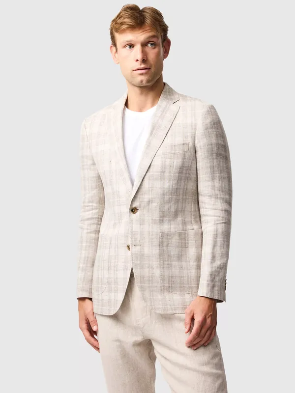 Rodd & Gunn Waverly Park Slim Fit Linen Blazer, Oatmeal