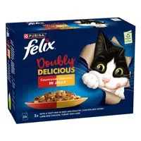 48 x 85g Felix Wet Cat Food - 3 + 1 Free! *