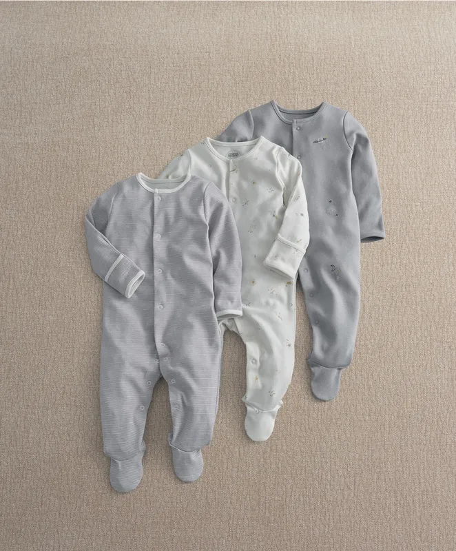 Mamas & Papas Cosmic Sleepsuits (Pack of 3)
