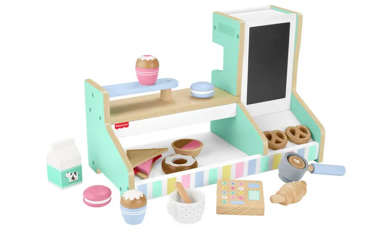 Fisher-Price Wooden Role Play Coffee Shop Set