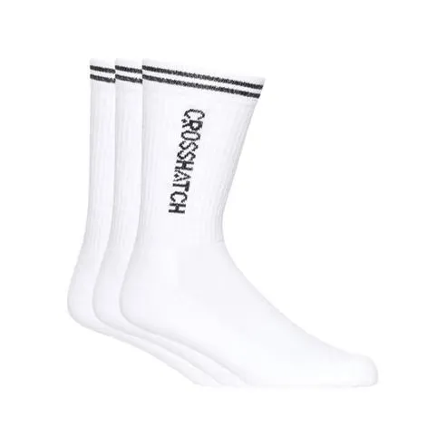 Crosshatch 3 Pack of Peppy Sport Socks